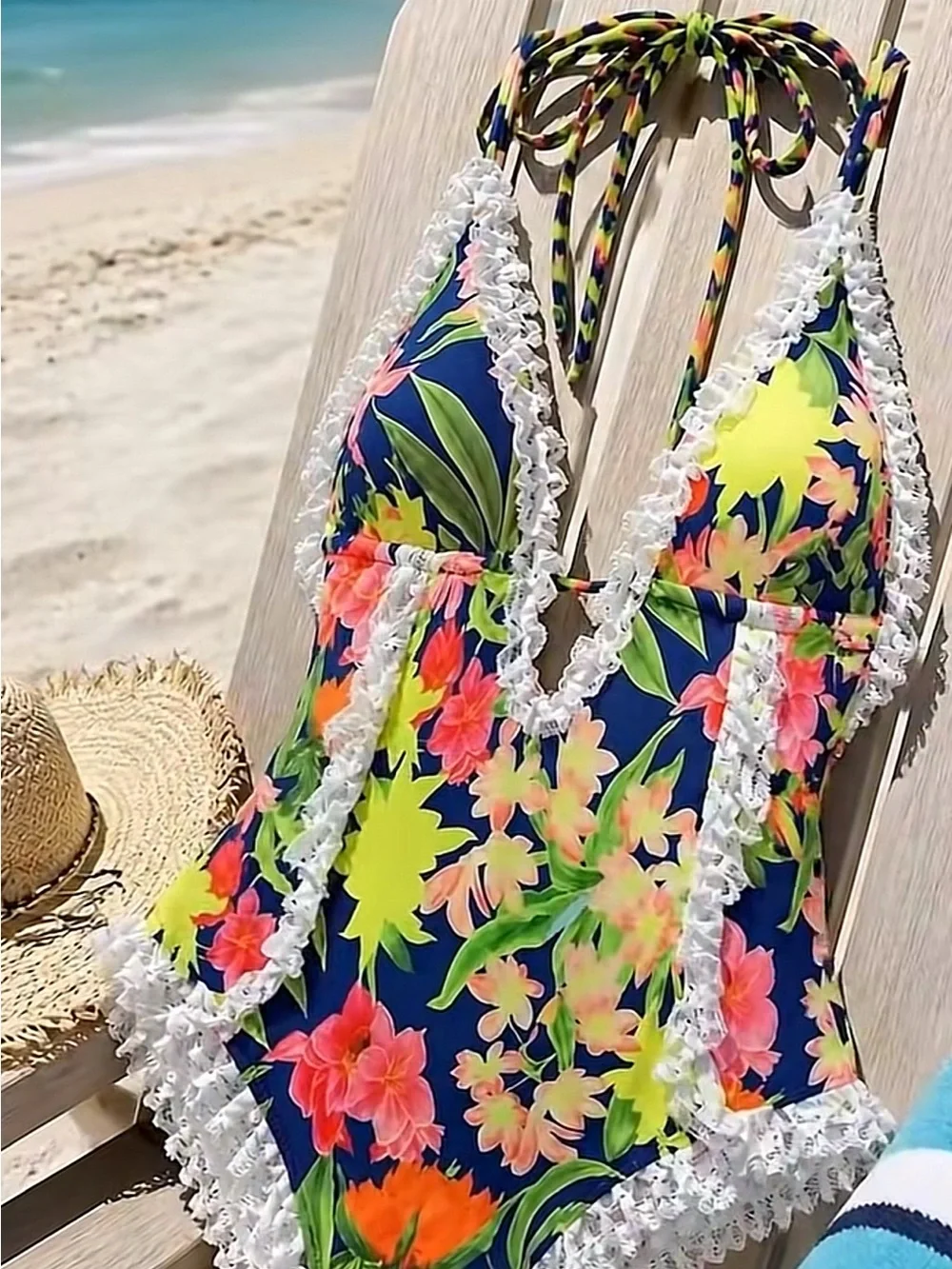 🌺 Viral Lace Pool Party One Piece 🌺
